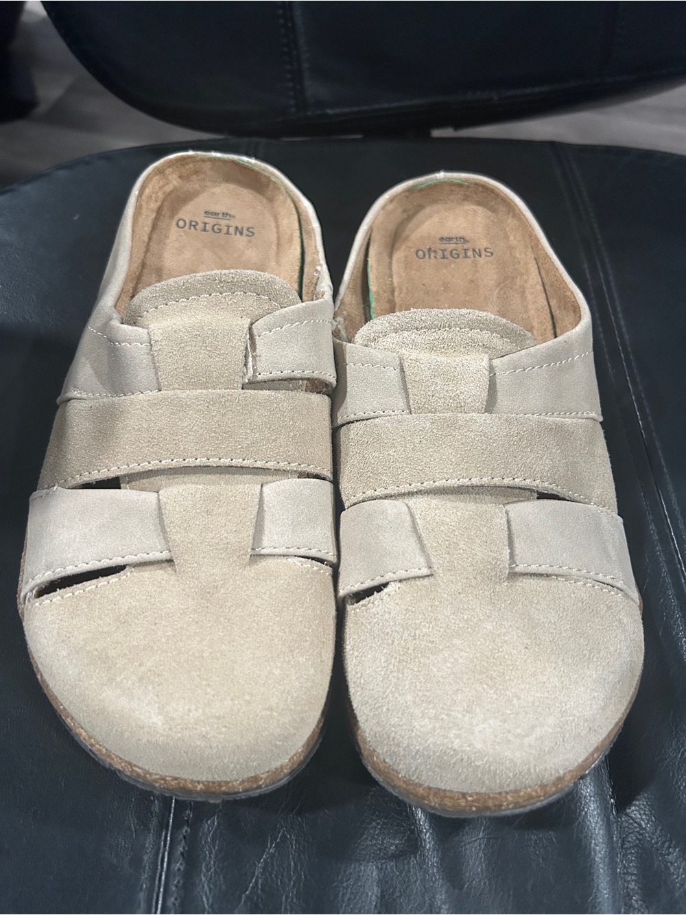 Origins Kids Neutral Beige Suede Moccasins